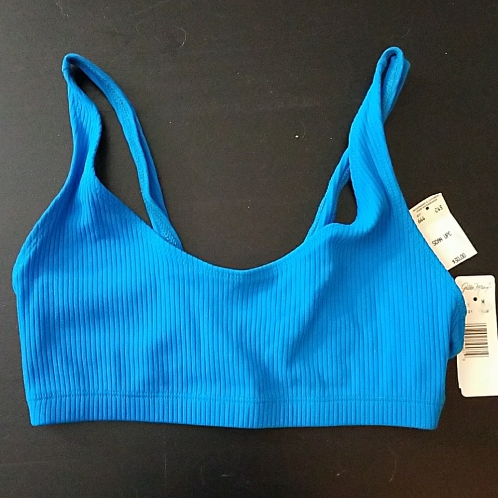 BRIGHT BLUE SIZE MEDIUM SPORTS BRA BRAND NEW!